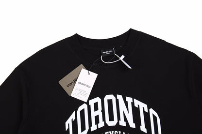 T-shirt noir Balenciaga Toronto avec logo
