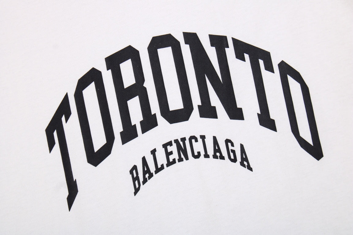 T-SHIRT BLANC BALENCIAGA TORONTO LOGO