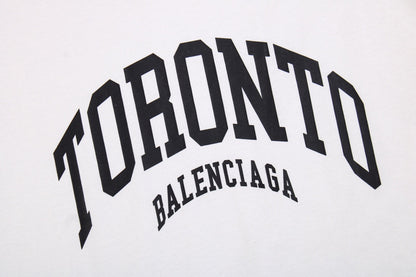 T-SHIRT BLANC BALENCIAGA TORONTO LOGO
