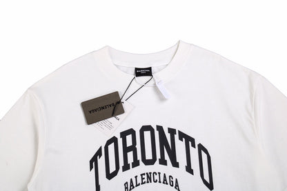 T-SHIRT BLANC BALENCIAGA TORONTO LOGO