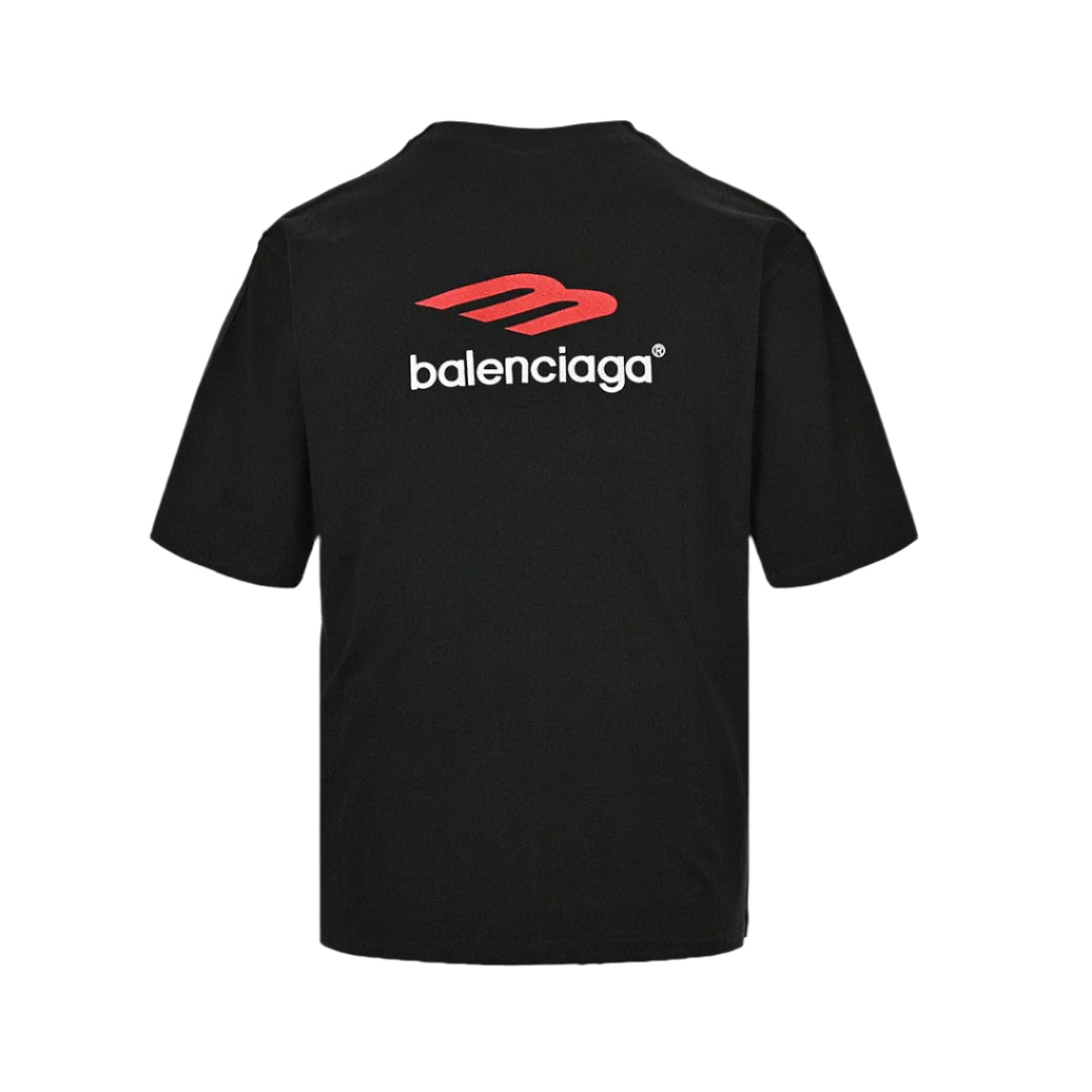 T-shirt Balenciaga Vintage Logo Noir