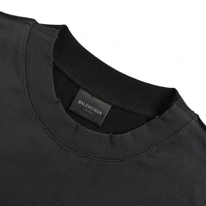 T-shirt Balenciaga Vintage Logo Noir