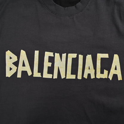 T-shirt Balenciaga Vintage Logo Noir