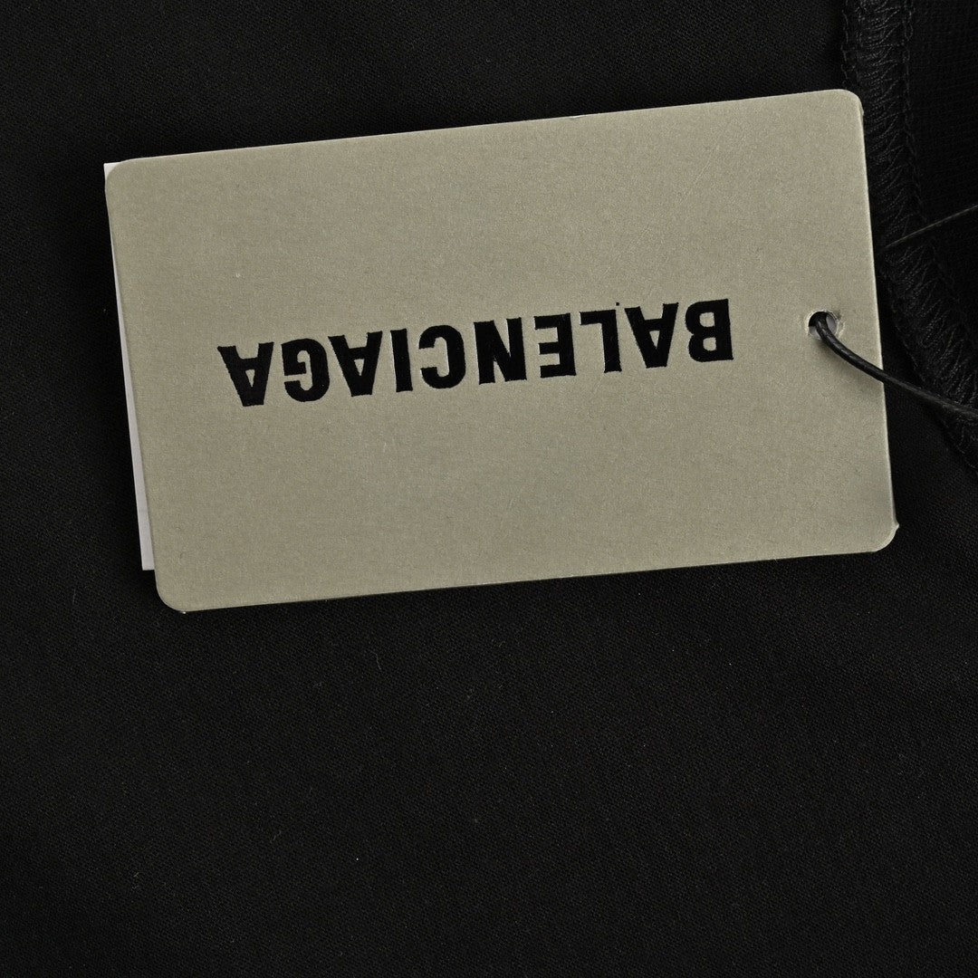 T-shirt Balenciaga Vintage Logo Noir
