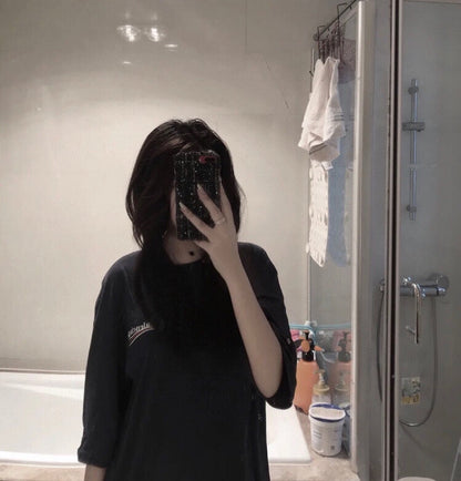 T-shirt Balenciaga Wave Logo (Noir)