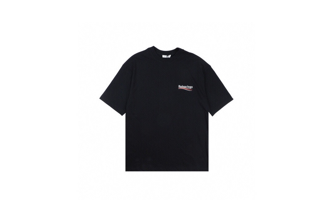 T-shirt Balenciaga Wave Logo (Noir)