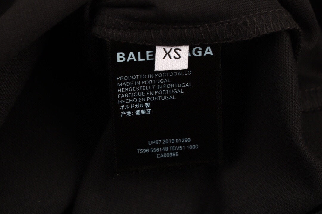 T-shirt Balenciaga Wave Logo (Noir)