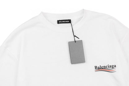 T-shirt Balenciaga Wave Logo (Blanc)