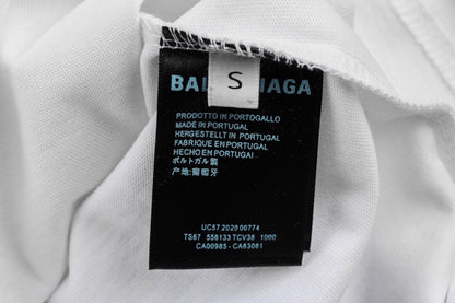 T-shirt Balenciaga Wave Logo (Blanc)