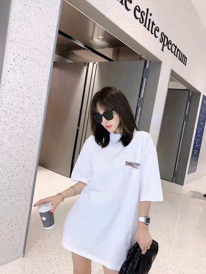 T-shirt Balenciaga Wave Logo (Blanc)
