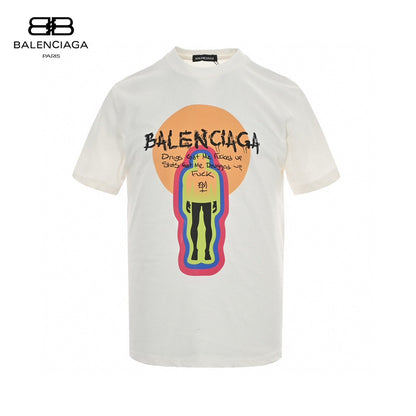 T-shirt blanc Balenciaga à motif graphique
