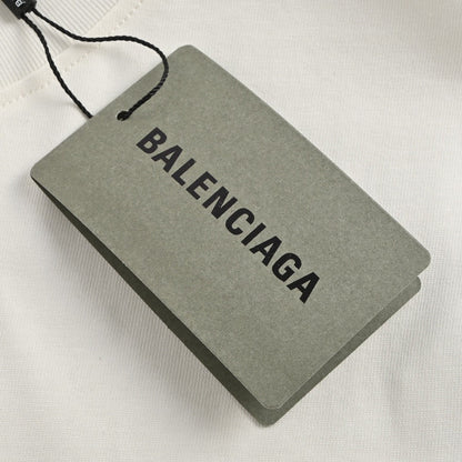 T-shirt blanc Balenciaga à motif graphique