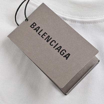 T-shirt blanc Balenciaga à motif montagne