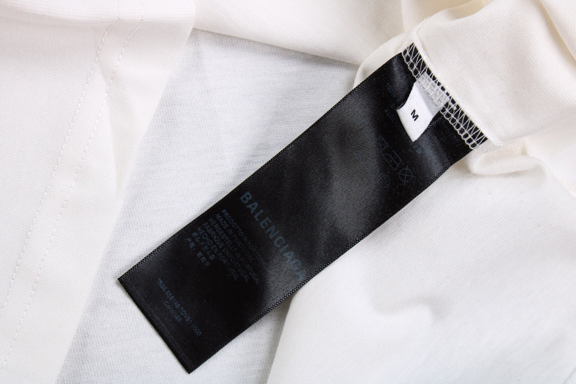 T-shirt Balenciaga x Supreme rouge noir taille S blanc