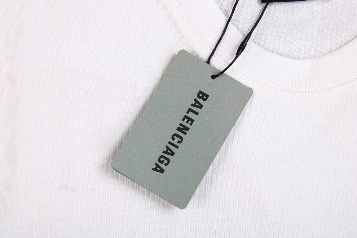 T-shirt Balenciaga x Supreme rouge noir taille S blanc