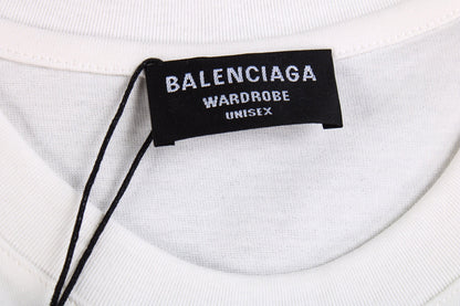 T-shirt Balenciaga x Supreme avec logo sur le devant