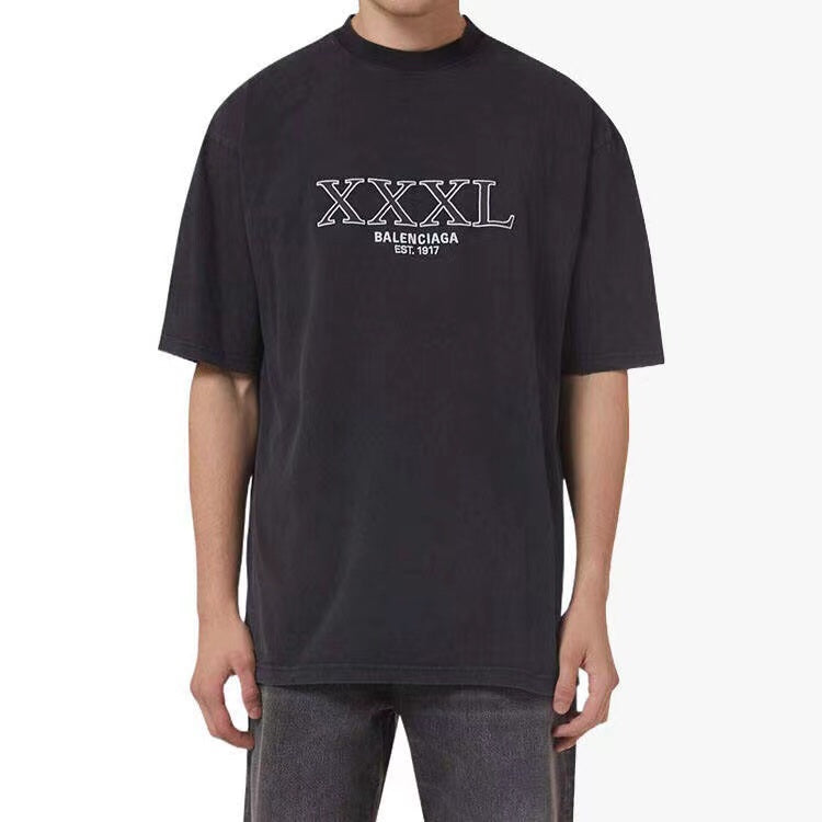 T-shirt Balenciaga XXXL Logo Noir