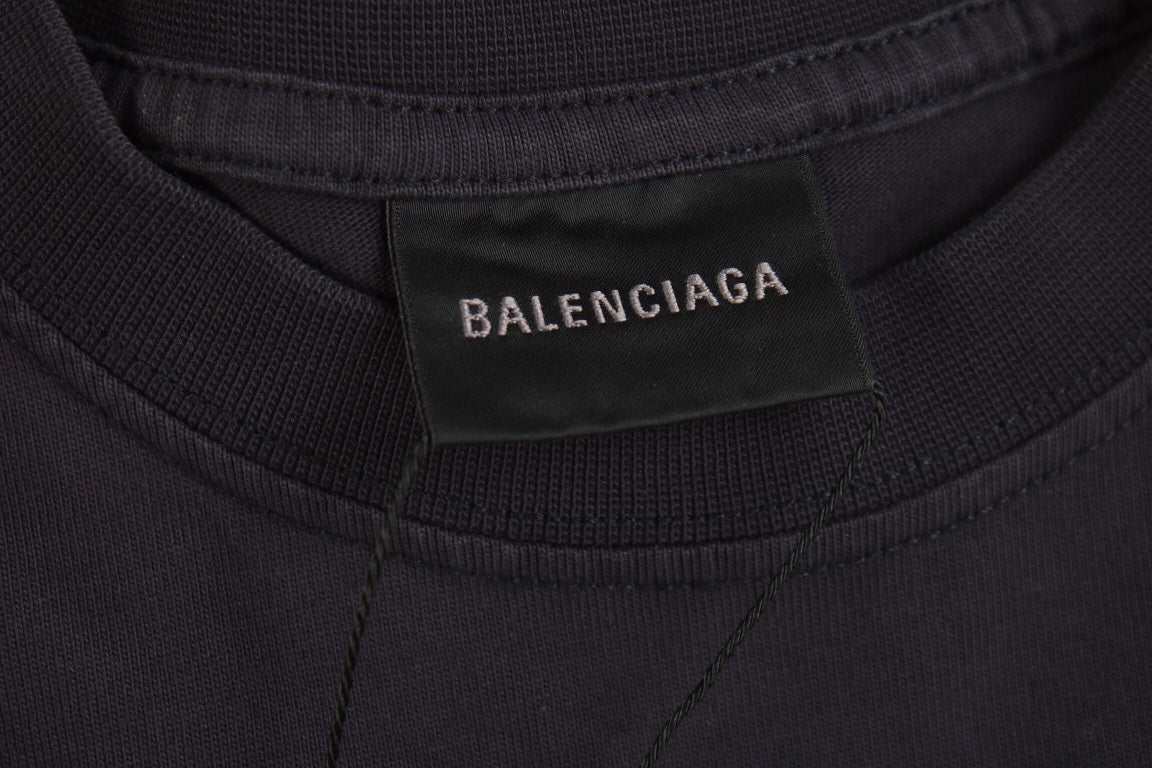 T-shirt Balenciaga XXXL Logo Noir
