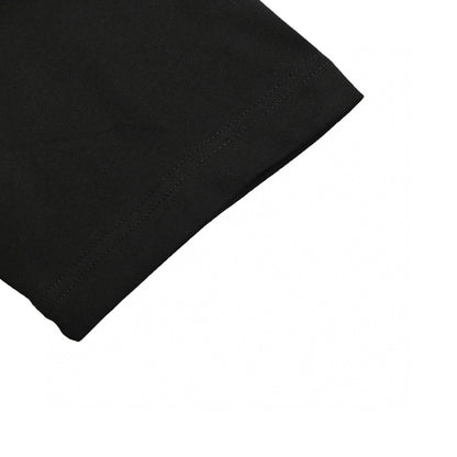 T-shirt noir Chanel à logo rose éclaboussé