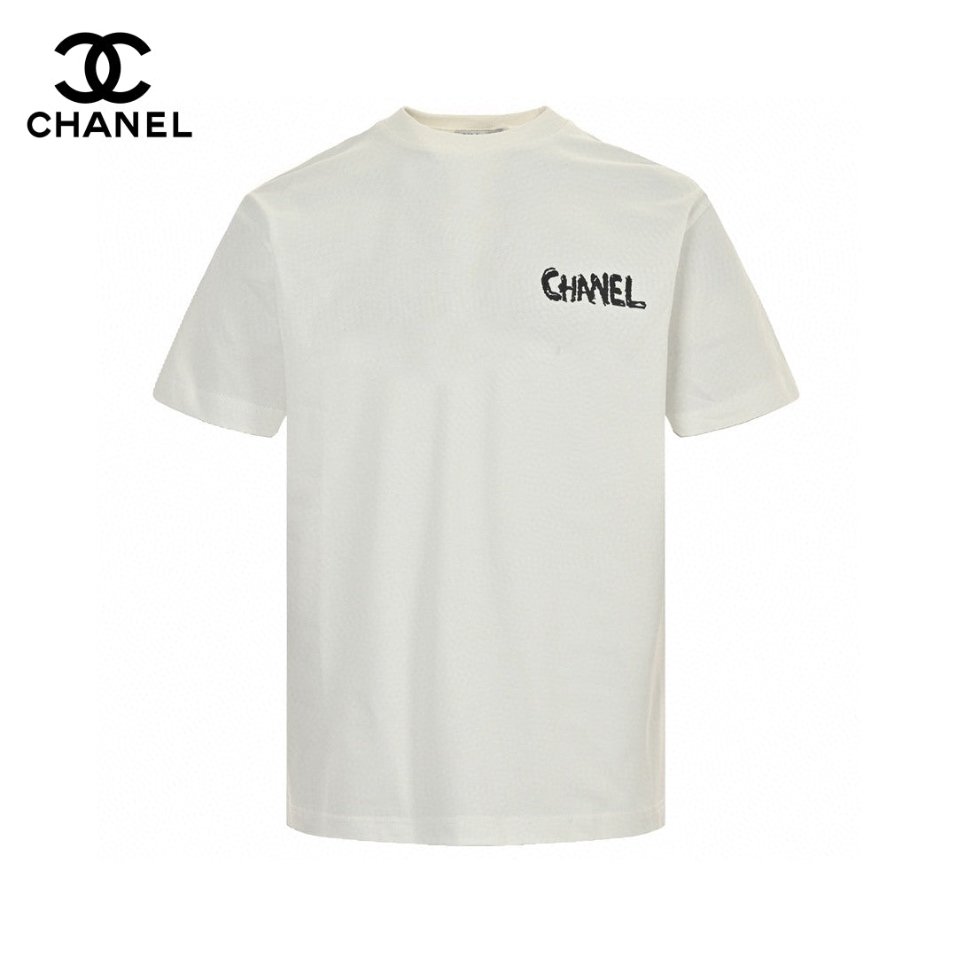 T-shirt Chanel Pink Splash Logo