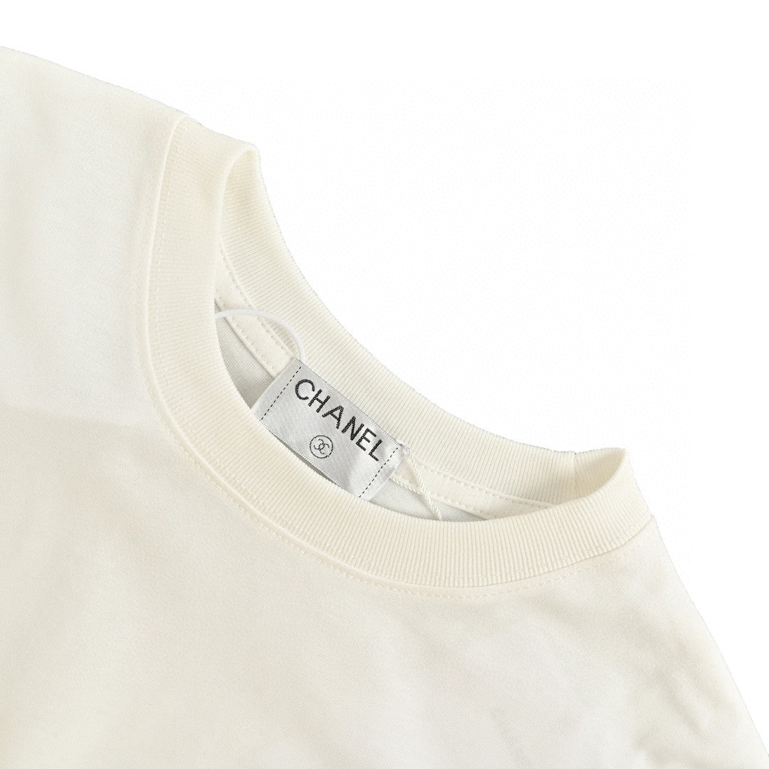 T-shirt Chanel Pink Splash Logo