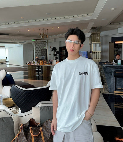 T-shirt Chanel Pink Splash Logo