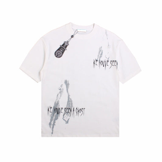 T-shirt blanc Chrome Hearts « Looking Like a Ghost »