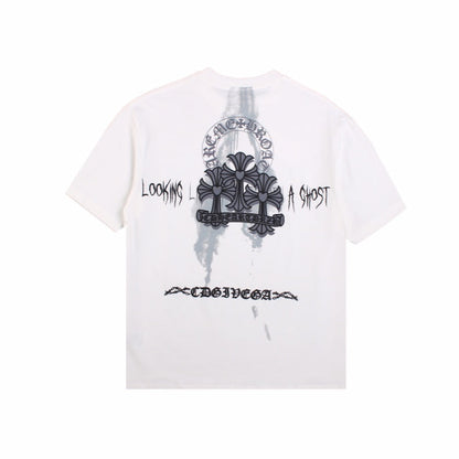 T-shirt blanc Chrome Hearts « Looking Like a Ghost »