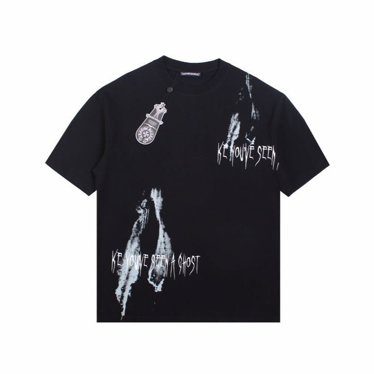 T-shirt noir CHROME HEARTS x KIDS SEE GHOSTS