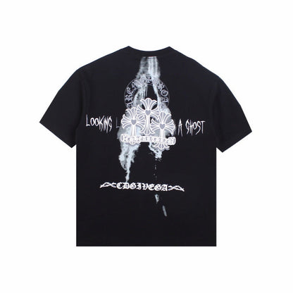 T-shirt noir CHROME HEARTS x KIDS SEE GHOSTS