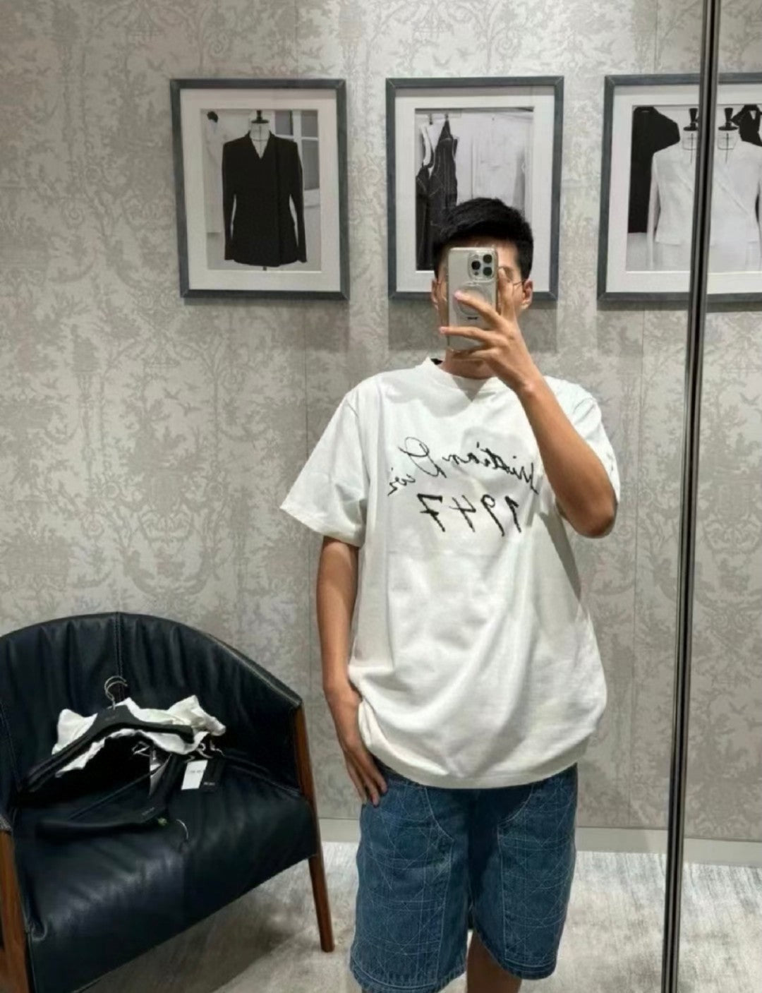 T-shirt signature Dior 1947