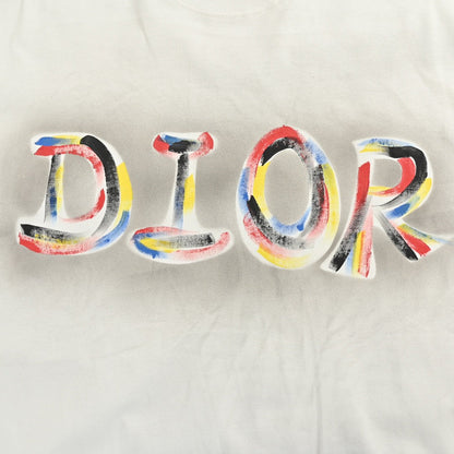 T-shirt Dior à logo artistique (blanc)