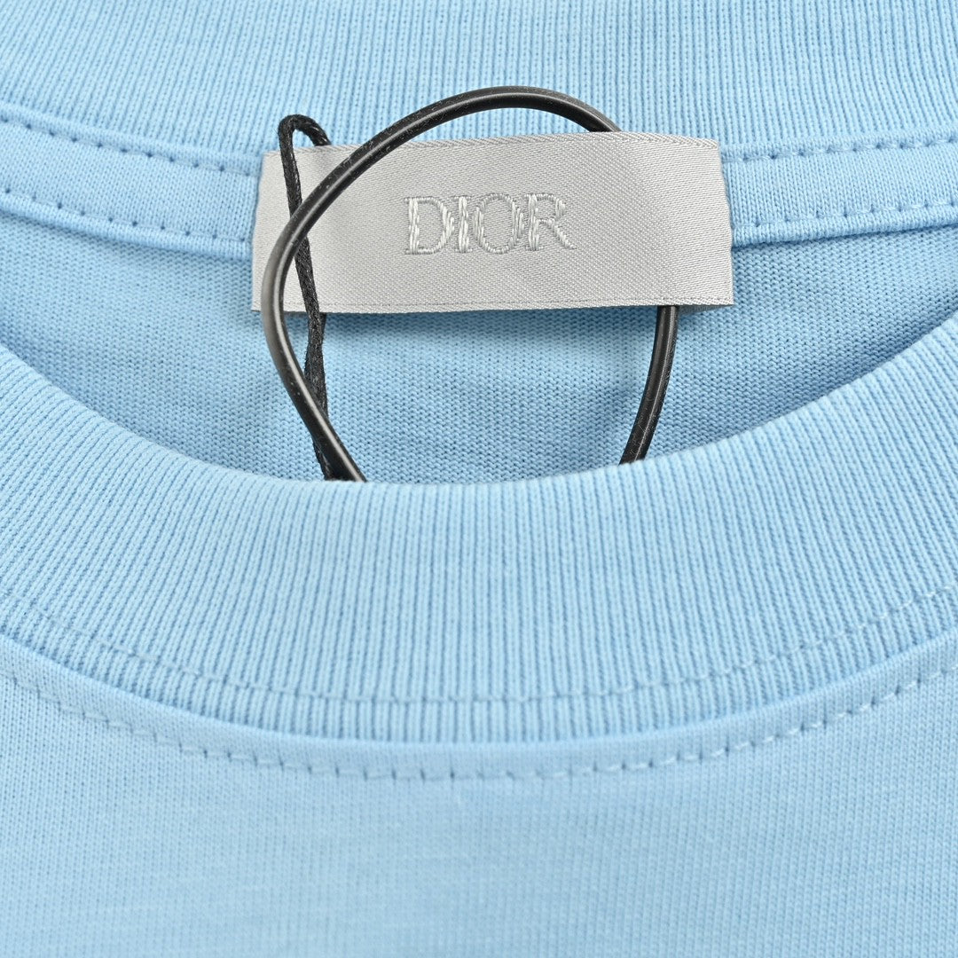 T-shirt bleu clair Dior Christian Dior Couture