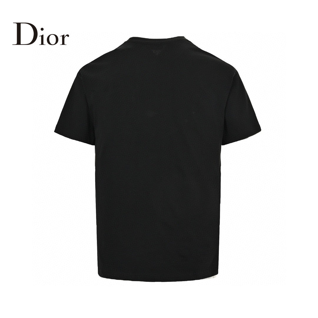 T-shirt noir graphique Dior Christian Dior