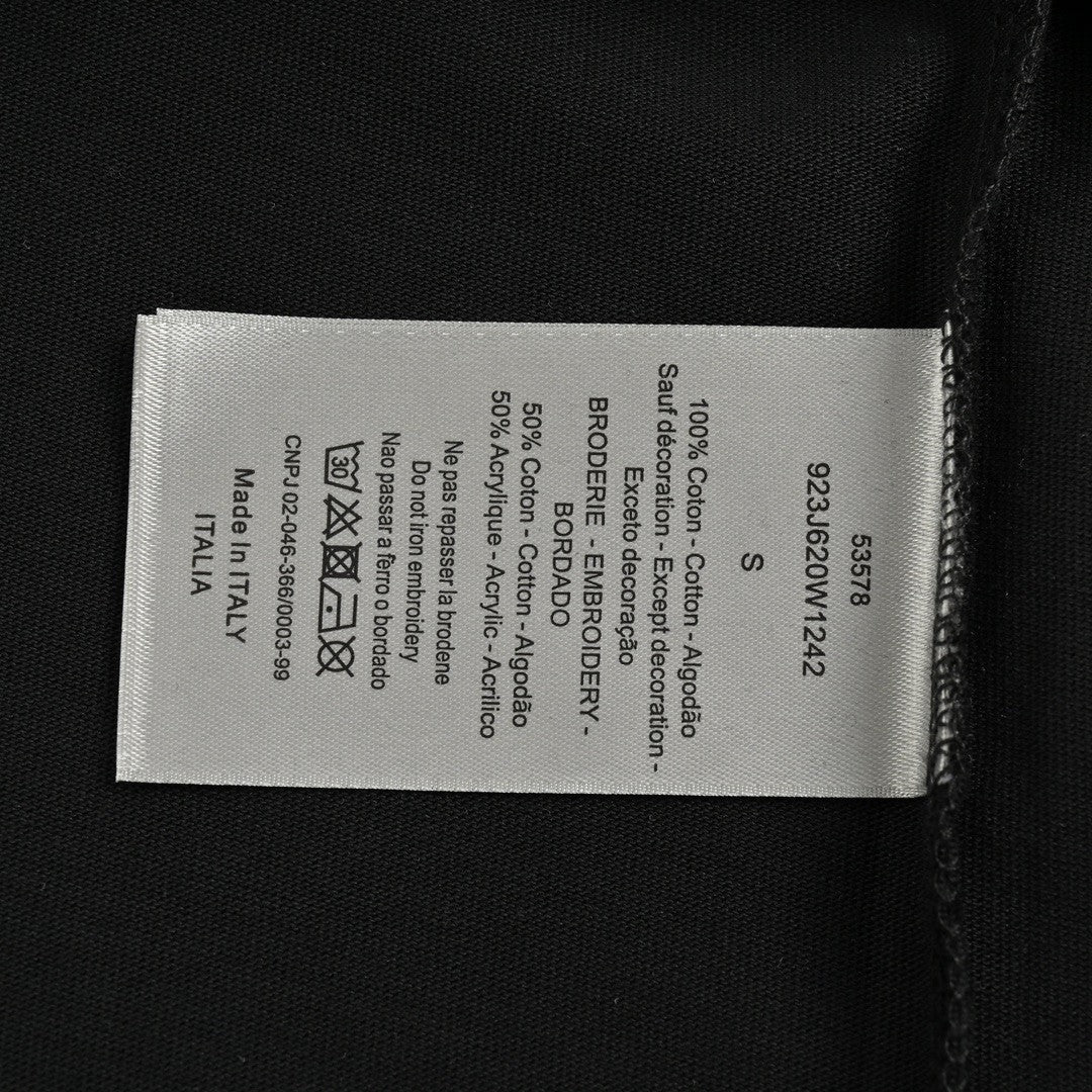 T-shirt noir graphique Dior Christian Dior