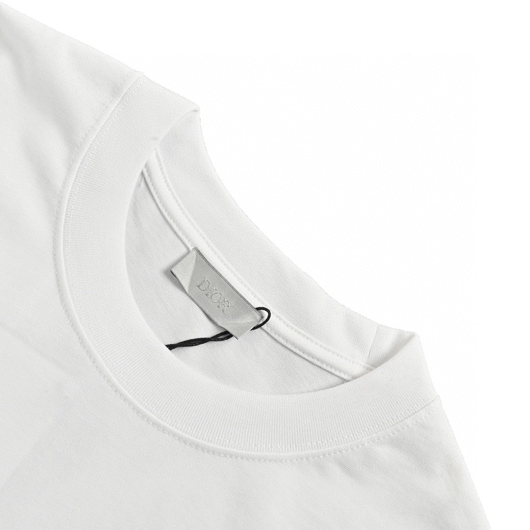 T-shirt blanc graphique Dior Christian Dior
