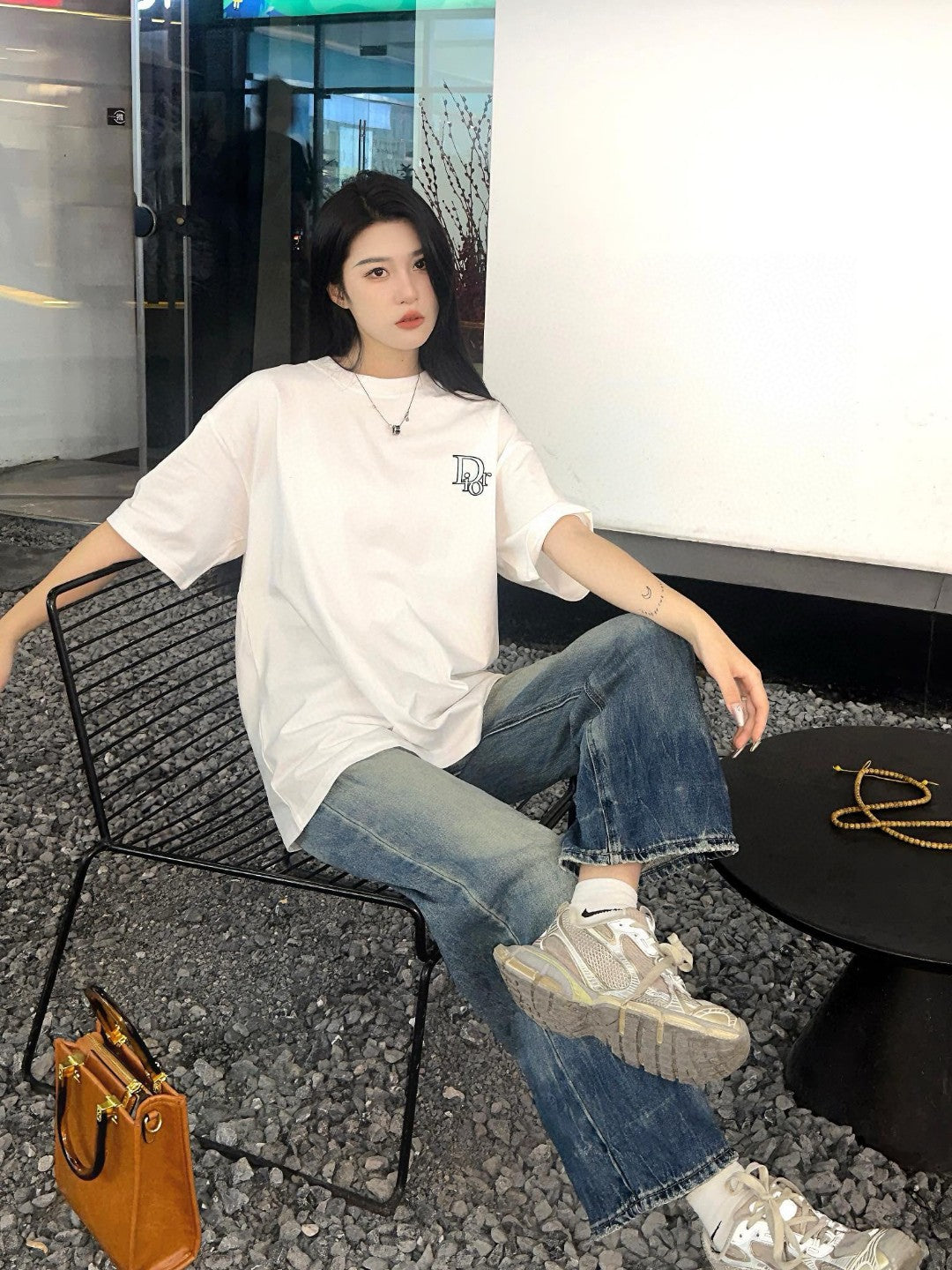 T-shirt Dior à logo classique (blanc)