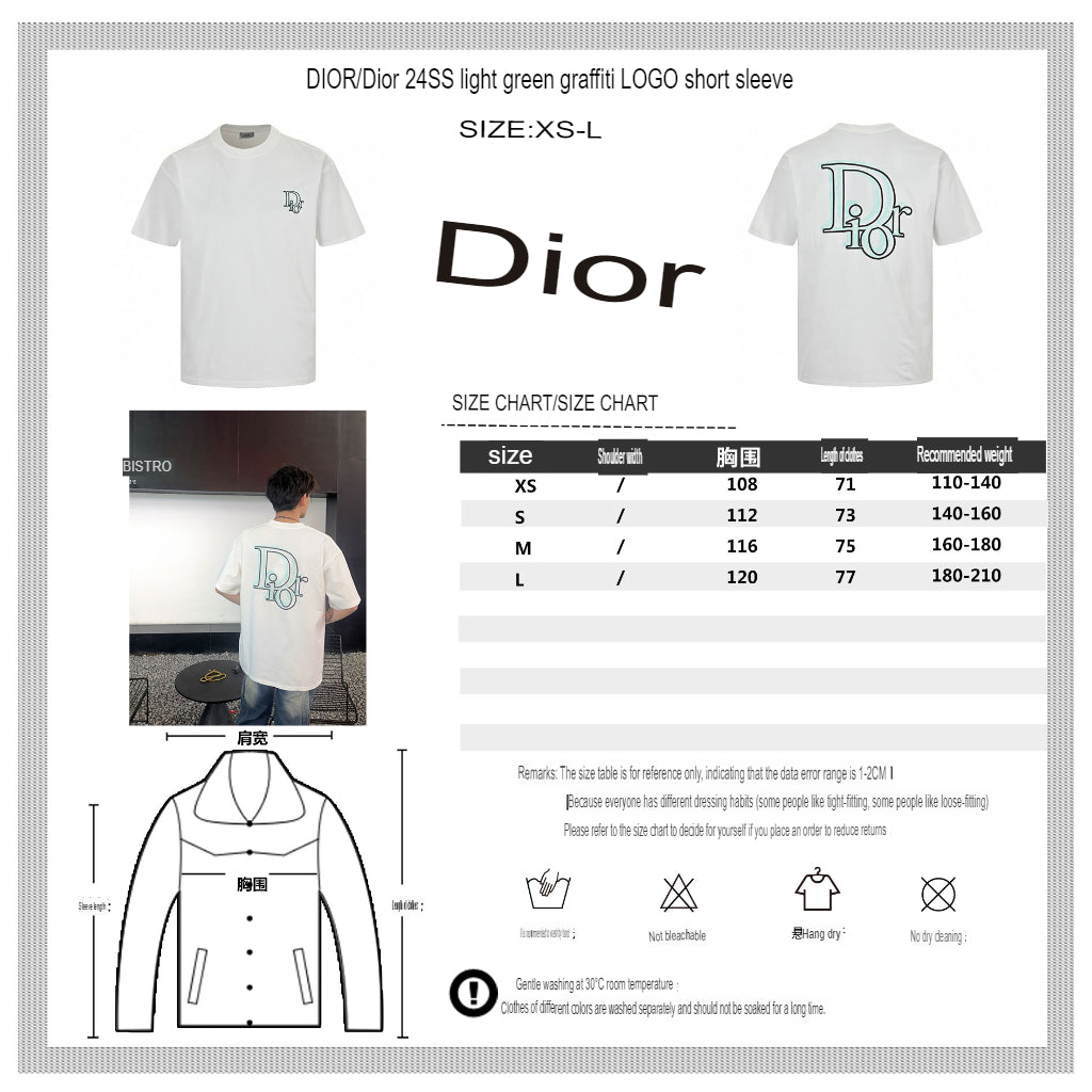 T-shirt Dior à logo classique (blanc)