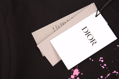 T-shirt graphique Dior Color Splash - Noir