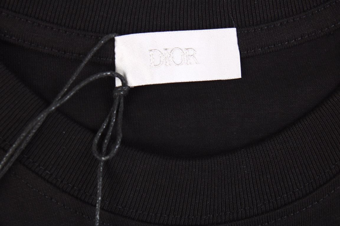 T-shirt graphique Dior Color Splash - Noir