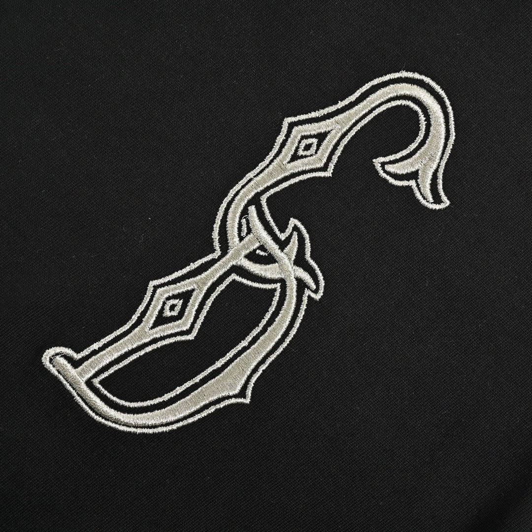 T-shirt Dior avec logo CD brodé (noir)