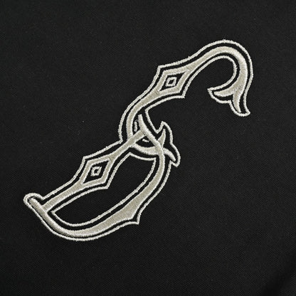 T-shirt Dior avec logo CD brodé (noir)