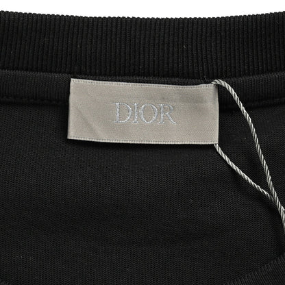 T-shirt Dior avec logo CD brodé (noir)