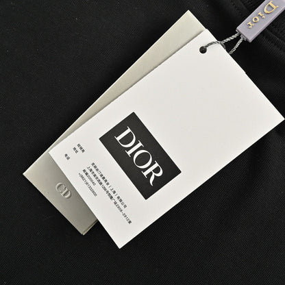 T-shirt Dior avec logo CD brodé (noir)