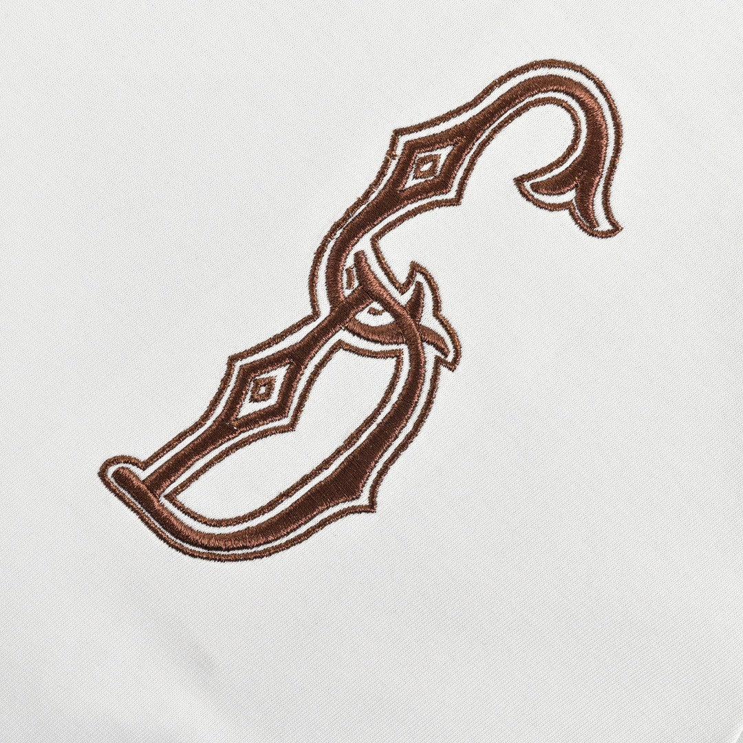 T-shirt Dior avec logo CD brodé (blanc)