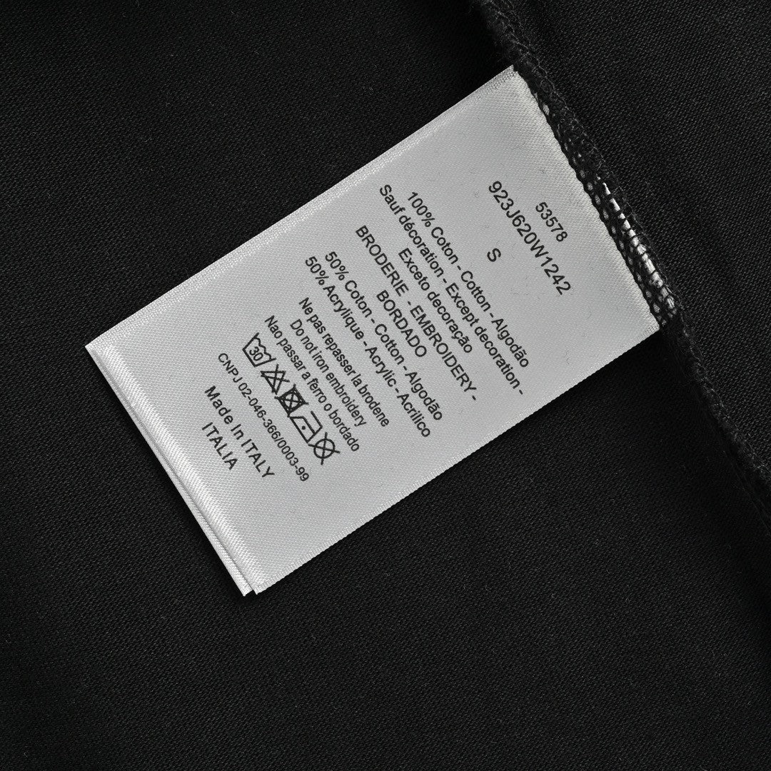 T-shirt Dior à motif monogramme (noir)
