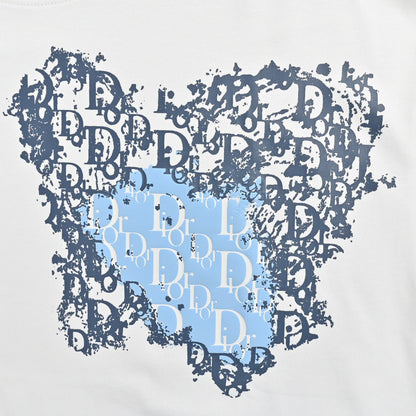 T-shirt Dior à motif monogramme (blanc)