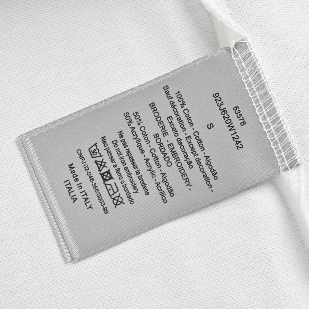 T-shirt Dior à motif monogramme (blanc)