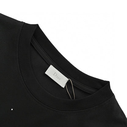 T-shirt noir Dior à logo multicolore