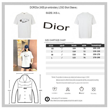 T-shirt à logo épingle de sûreté Dior